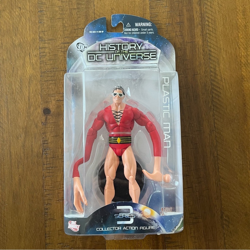 History of the DC Universe Series 3 Plastic Man Collector Action Figure Comics